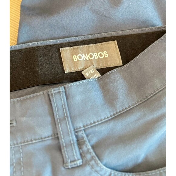 Bonobos Men Pants Blue Chino Slim Fit Straight Leg Golf Performance Casual 31x32 - Picture 3 of 7